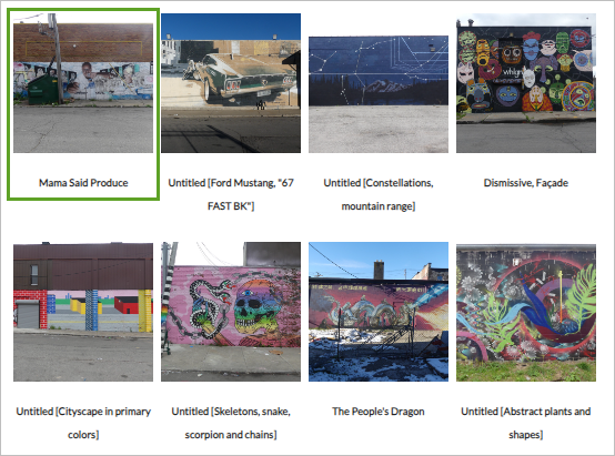Mama Said Produce link on the Detroit Mural Map website