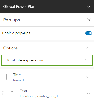 Click Attribute expressions.