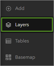 Layers button