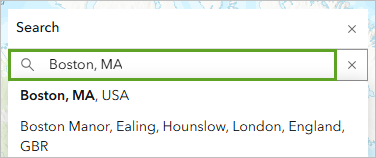 Search result for Boston, MA