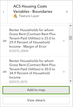 Add to map button
