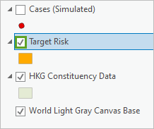 Turn on the Target Risk layer.