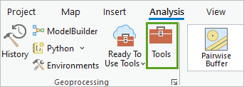 Open the Geoprocessing pane