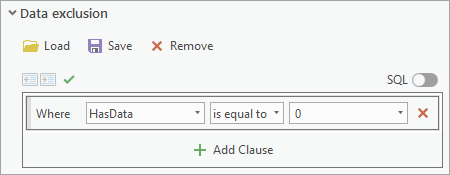 Expression to exclude hexagons with no data