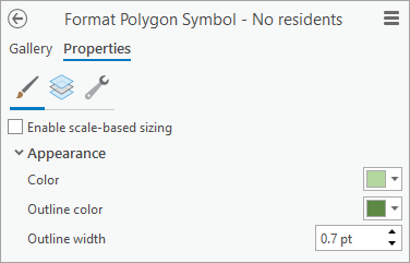 Color and Outline color parameters for the excluded class