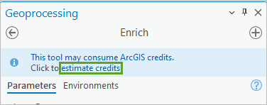 Estimate credits