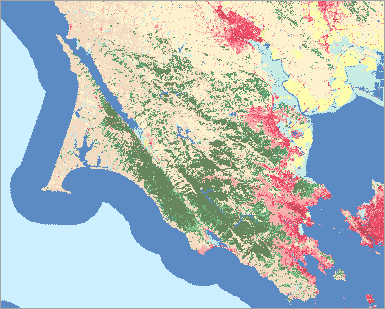 Land cover in Marin County