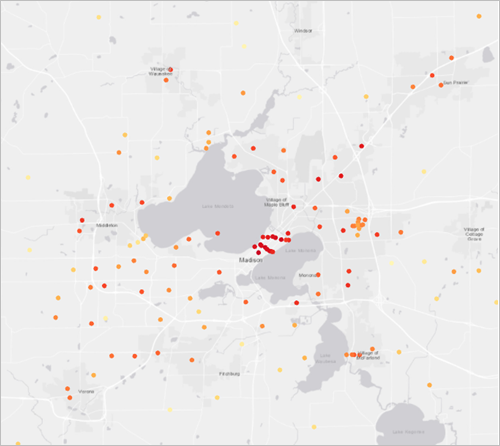 Temperature measurements in Madison, Wisconsin