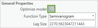 Optimize the semivariogram.