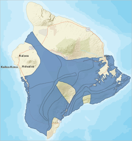 High risk areas without shelter layer