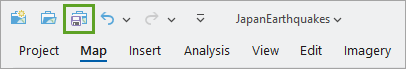 Save Project button on the Quick Access Toolbar