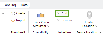 Add button on the ribbon