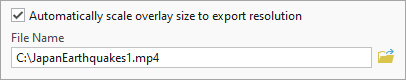 File Name set to JapanEarthquakes1.mp4