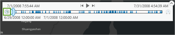 Time enabled button on the time slider