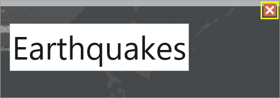 Close on-screen editing and commit changes button