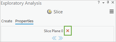 Exploratory Analysis pane with Slice Plane chosen