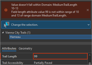 Trail Length value updated
