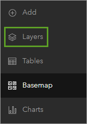 Layers on Contents toolbar