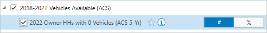 2021 Owner HHs with 0 Vehicles (ACS 5-Yr) (#) selected