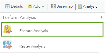 Feature Analysis option