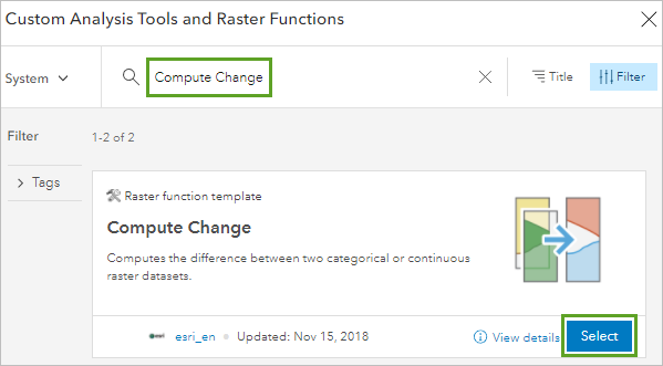 Search for Compute Change.