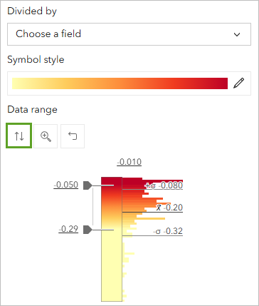 Flip ramp colors button