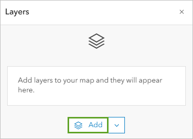 Add button on Layers pane