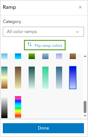Flip ramp colors option