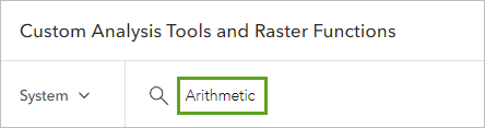 Search for Arithmetic.