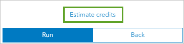 Estimate credits option