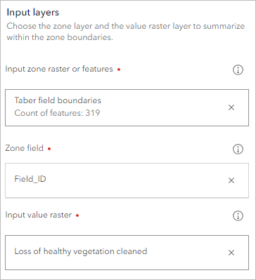 Zonal Statistics as Table pane