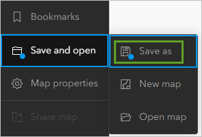 Save as menu option