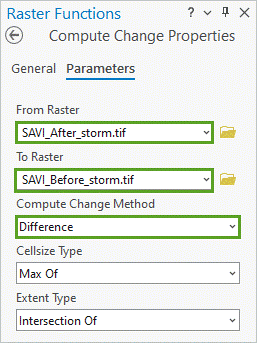 Compute Change properties