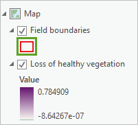 Field boundaries symbol