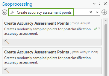 Search for Create accuracy assessment points.