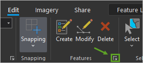 Manage Templates button in the lower corner of the Features group on the Edit tab