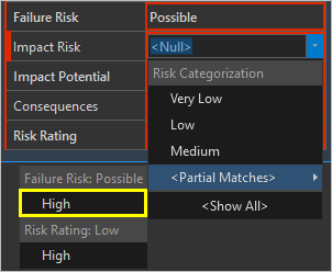 Field value choice affected by prior contingent value selection