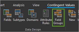 Field Groups in the Data Design group on the Data tab.