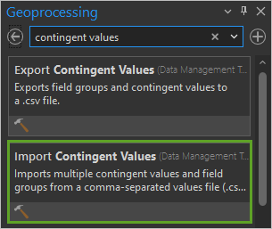 Search for geoprocessing tool to import .csv files