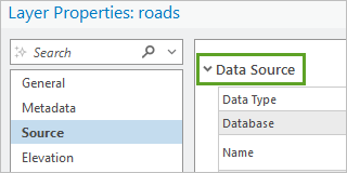 Collapse the Data Source section.