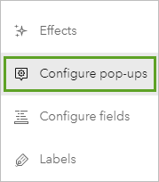 Configure pop-ups