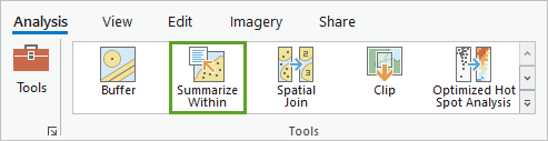 Select the Summarize Within tool.