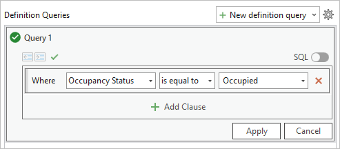 First definition query clause