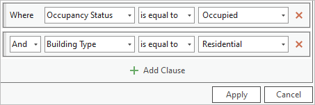 Second definition query clause