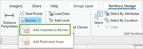 Add Impedance Barriers in the Barriers menu on the Solution tab