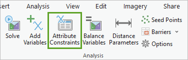 Attribute constraints tool