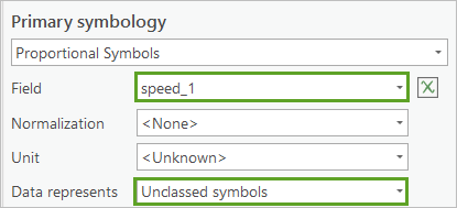 Primary symbology pane