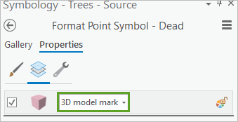 3D model mark chosen