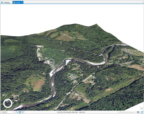 3D view of the Oso area before the mudslide