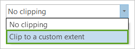 Clip to a custom extent option